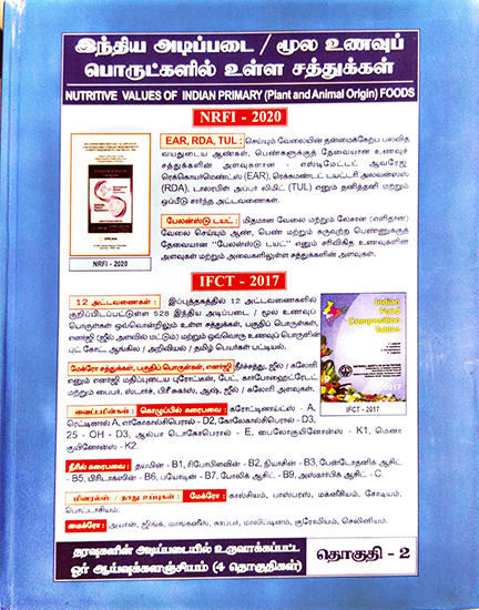 இந்திய அடிப்படை / மூல உணவுப் பொருட்களில் உள்ள சத்துக்கள் - Nutritive values of Indian Primary(plant & animal origin) Foods VOLUME - 2